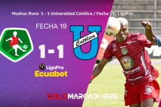 Mushuc Runa empató ante Universidad Católica