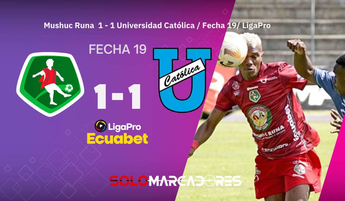 Mushuc Runa empató ante Universidad Católica