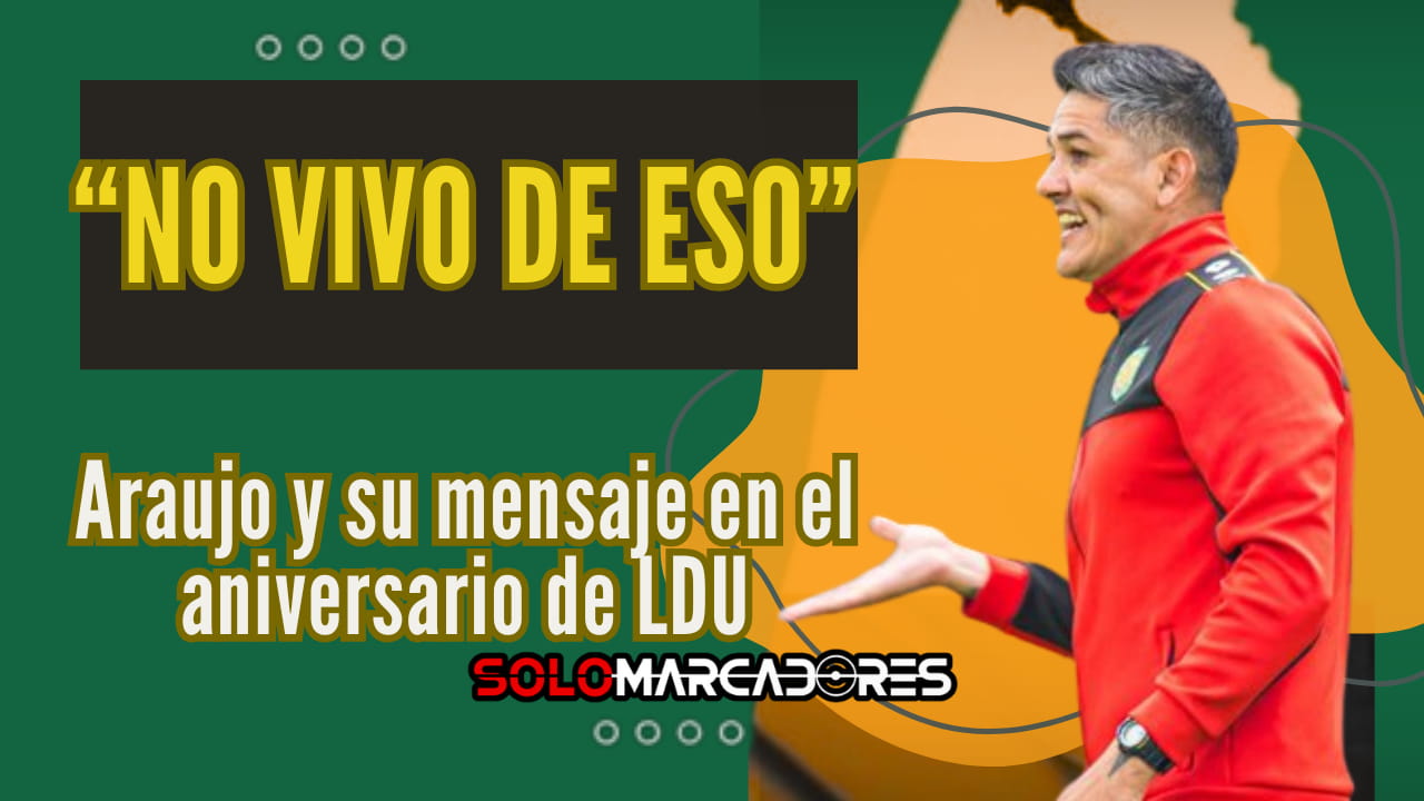 Norberto Araujo rompe el silencio en el aniversario copero de LDU: “No miro el tema de fechas”