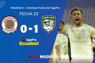 ¡Gol de altura! Orense sorprende a Vinotinto en Quito y sacude la tabla
