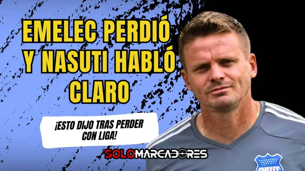 ¿Seguirá Cristian Nasuti al frente de Emelec? Así reaccionó tras la dura caída ante Liga de Quito