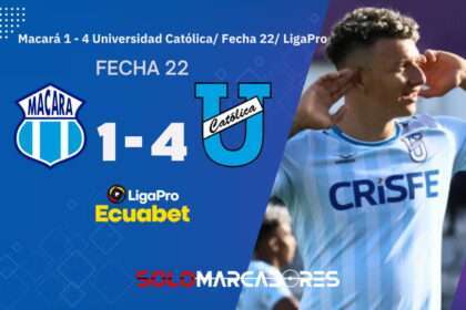 Universidad Católica goleó a Macará con triplete de Byron Palacios