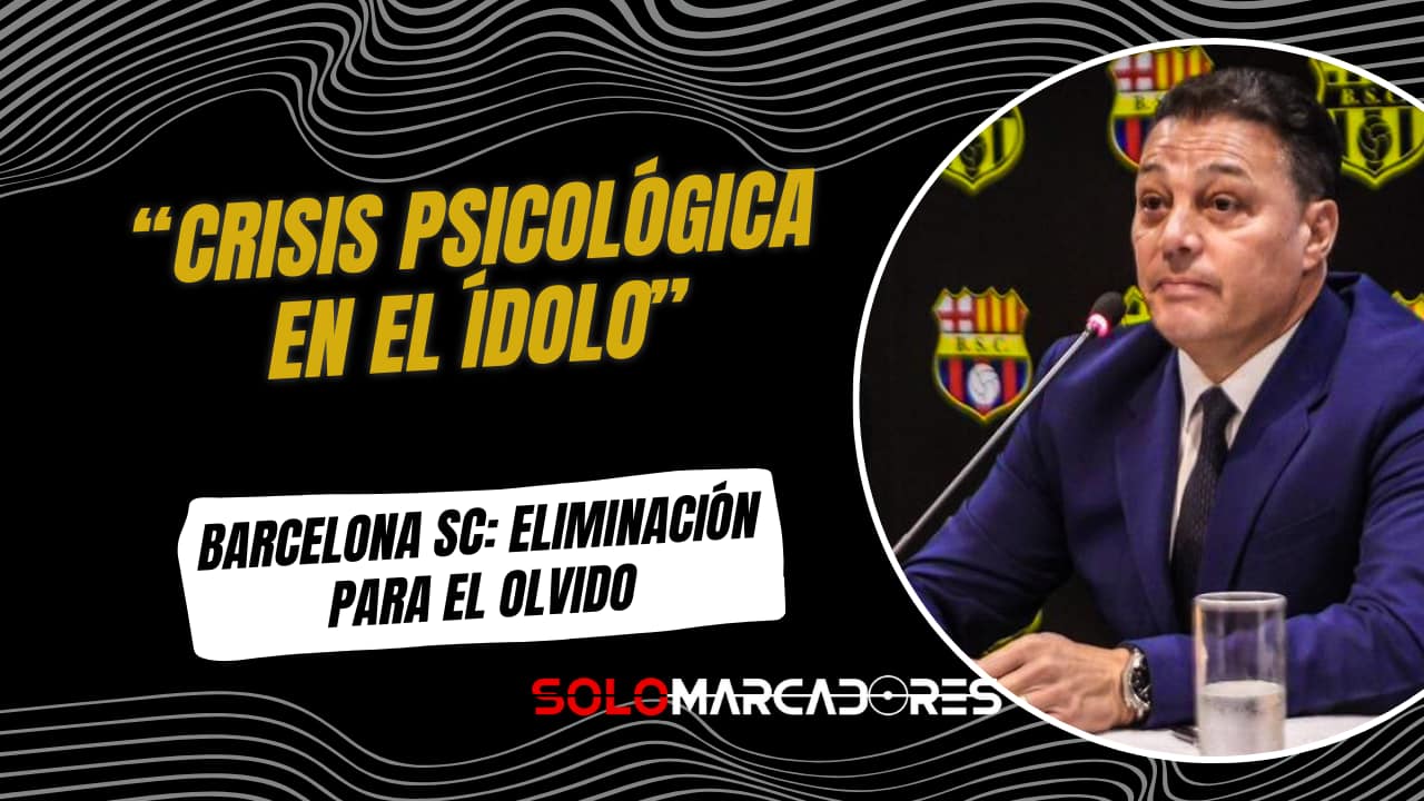 "Hay un tema psicológico...": Alfaro Moreno habló del papelón de Barcelona SC en la Copa Ecuador
