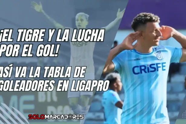 ¡A puro gol! Así está la tabla de goleadores en la LigaPro con protagonismo ecuatoriano 1 Así está la tabla de goleadores en la LigaPro