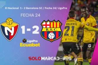 Barcelona SC doblega a El Nacional y volvió a ser escolta en la LigaPro