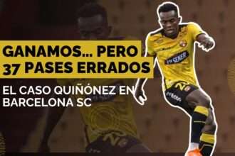 Barcelona SC gana, pero preocupa el bajo rendimiento de Jhonny Quiñónez