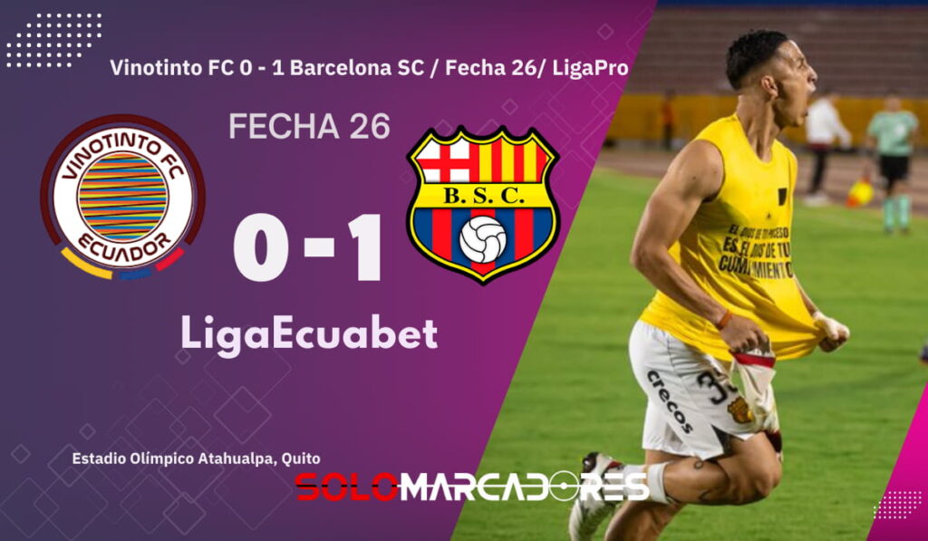 ¿Rescalvo acierta o se equivoca? La polémica defensa de su táctica contra Vinotinto 2 Victoria agónica: Barcelona SC venció a Vinotinto y sigue a la caza de Independiente del Valle