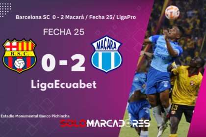 Barcelona SC volvió a tropezar como local y perdió con Macará