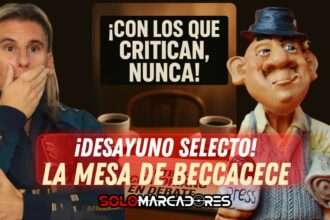 ¡Con los críticos, ni café! Beccacece admite desayunos privados con periodistas afines