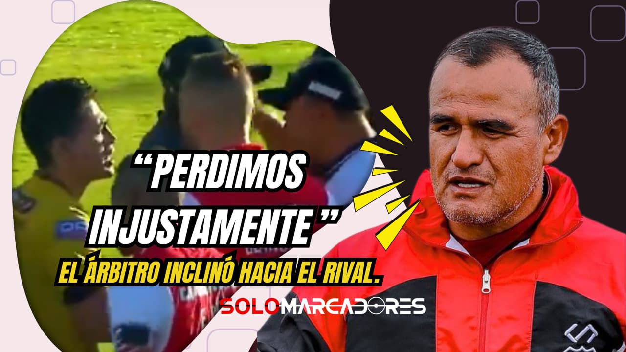 Caliente protesta de Técnico Universitario contra el arbitraje en la caída ante Emelec