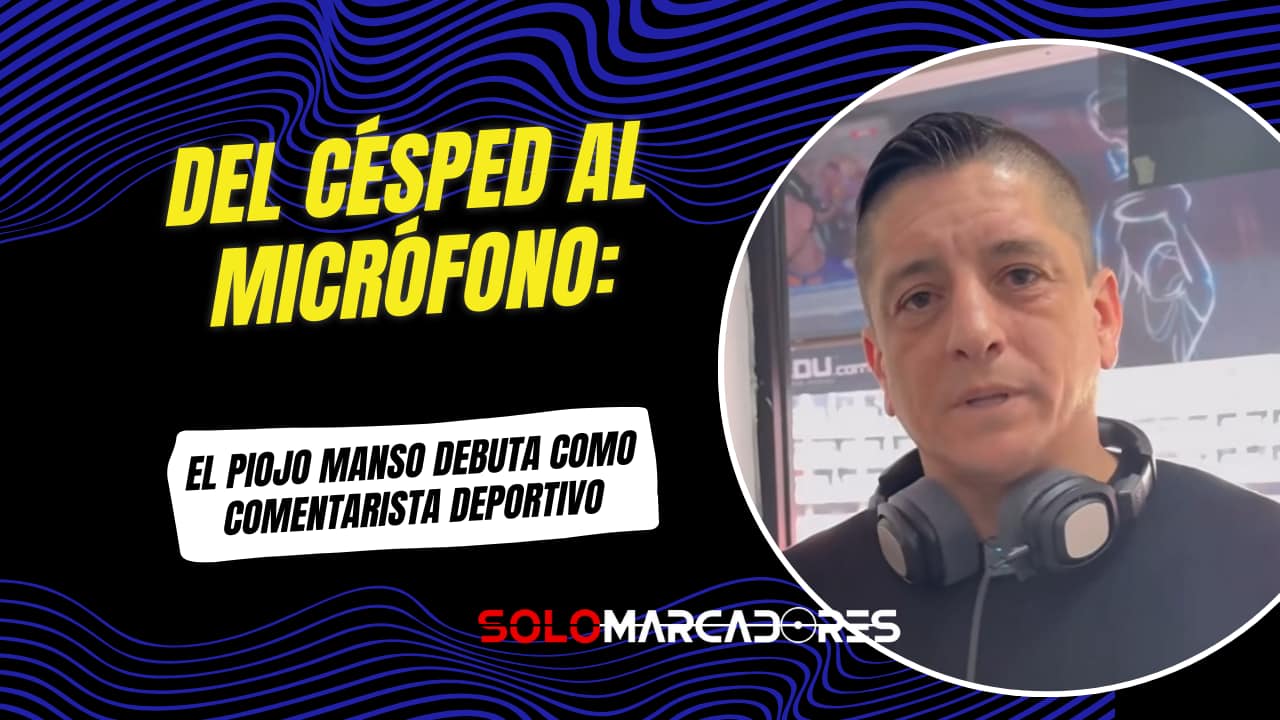 Damián “Piojo” Manso debutó en Quito como comentarista deportivo