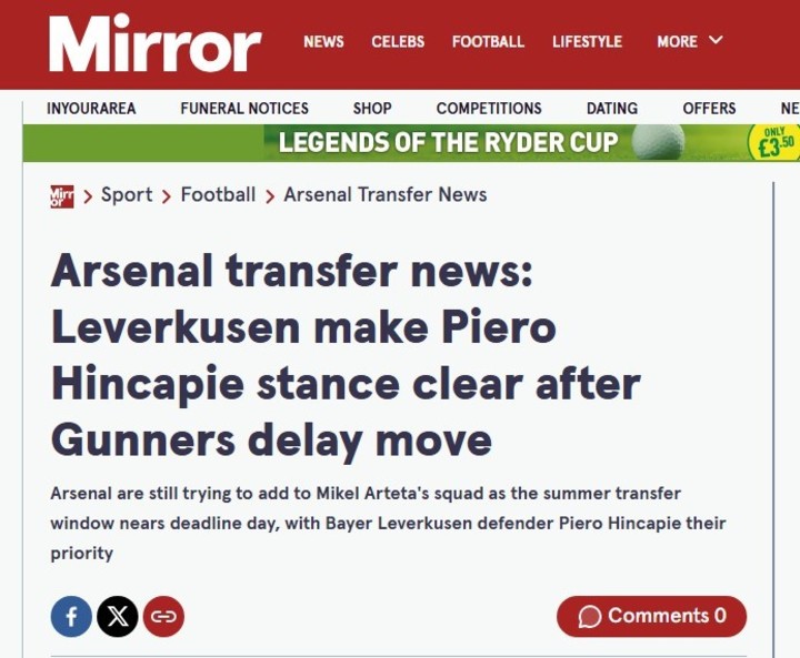 Piero Hincapié al Arsenal