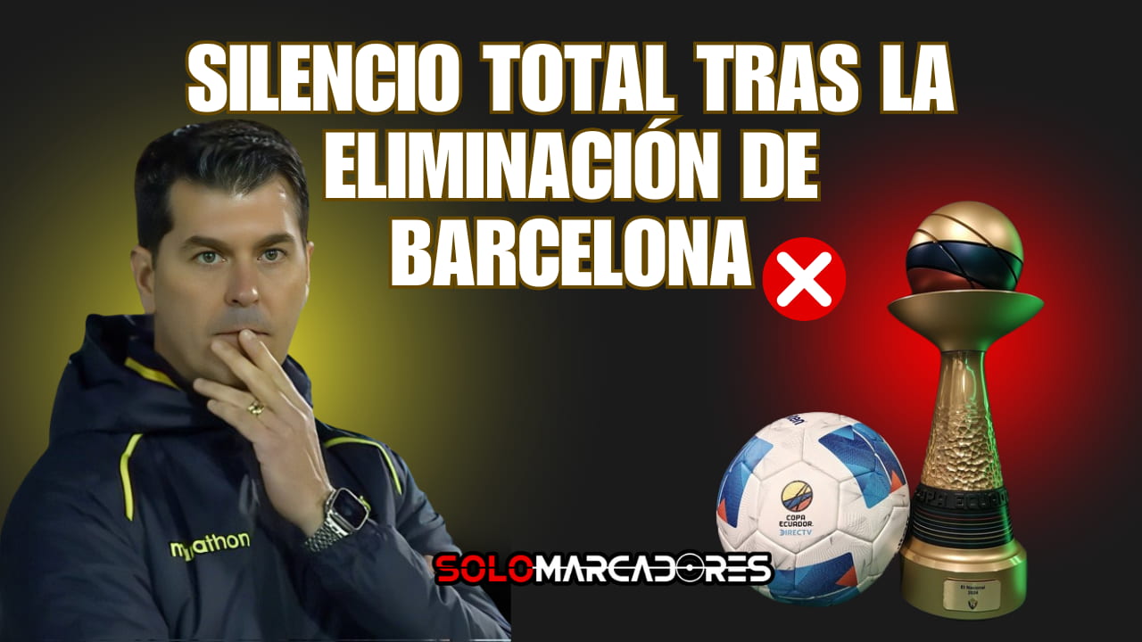 El duro silencio de Ismael Rescalvo tras la eliminación de Barcelona en Copa Ecuador