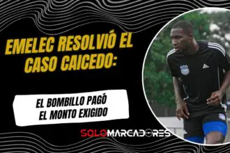 Emelec saldó la deuda de Luis Caicedo y podrá jugar ante Aucas