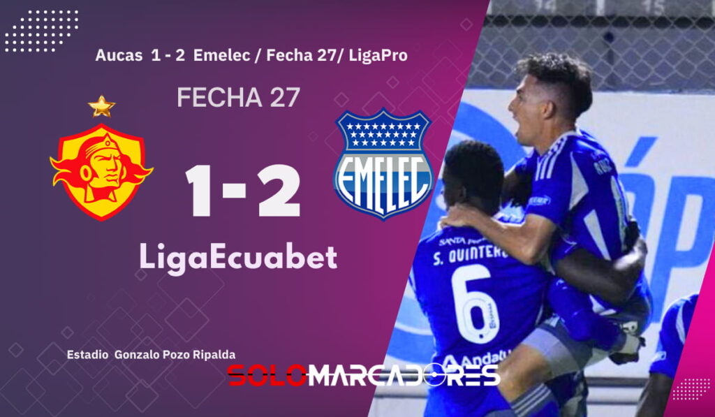 Emelec sorprende en Quito: triunfo ante Aucas y esperanza en LigaPro