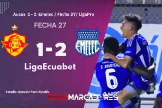 Emelec sorprende en Quito: triunfo ante Aucas y esperanza en LigaPro