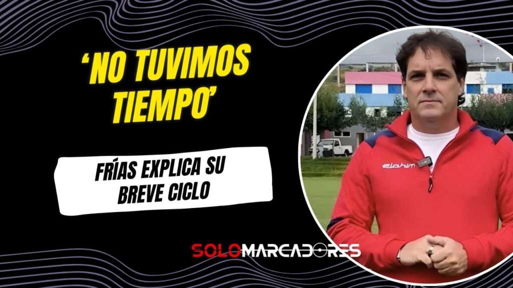 Fabián Frías aclara su breve ciclo en Mushuc Runa: “No hubo tiempo para trabajar”