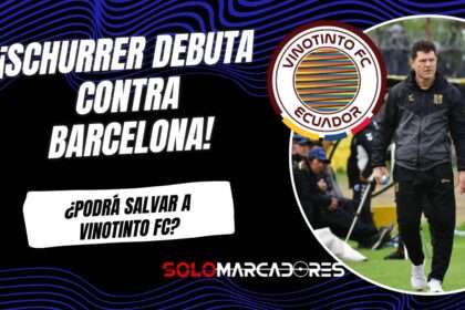 Gabriel Schurrer vuelve al fútbol ecuatoriano: nuevo DT de Vinotinto FC y debut ante Barcelona SC