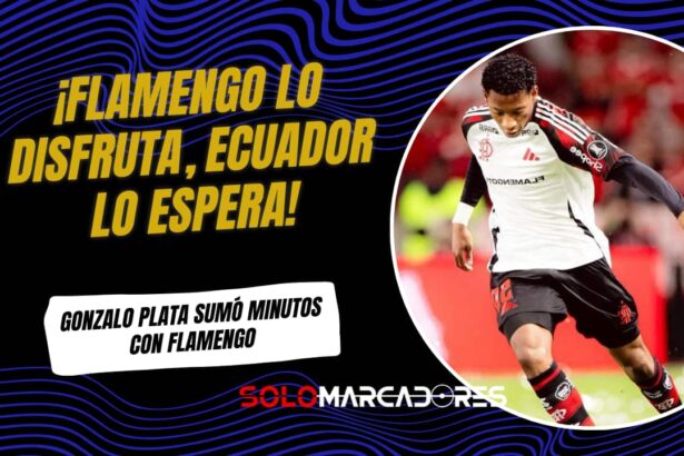 Gonzalo Plata sumó minutos con Flamengo: números que refuerzan su papel en la Selección