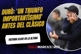 Guillermo Duró luego del triunfo ante Aucas: "Es un triunfo importantísimo"