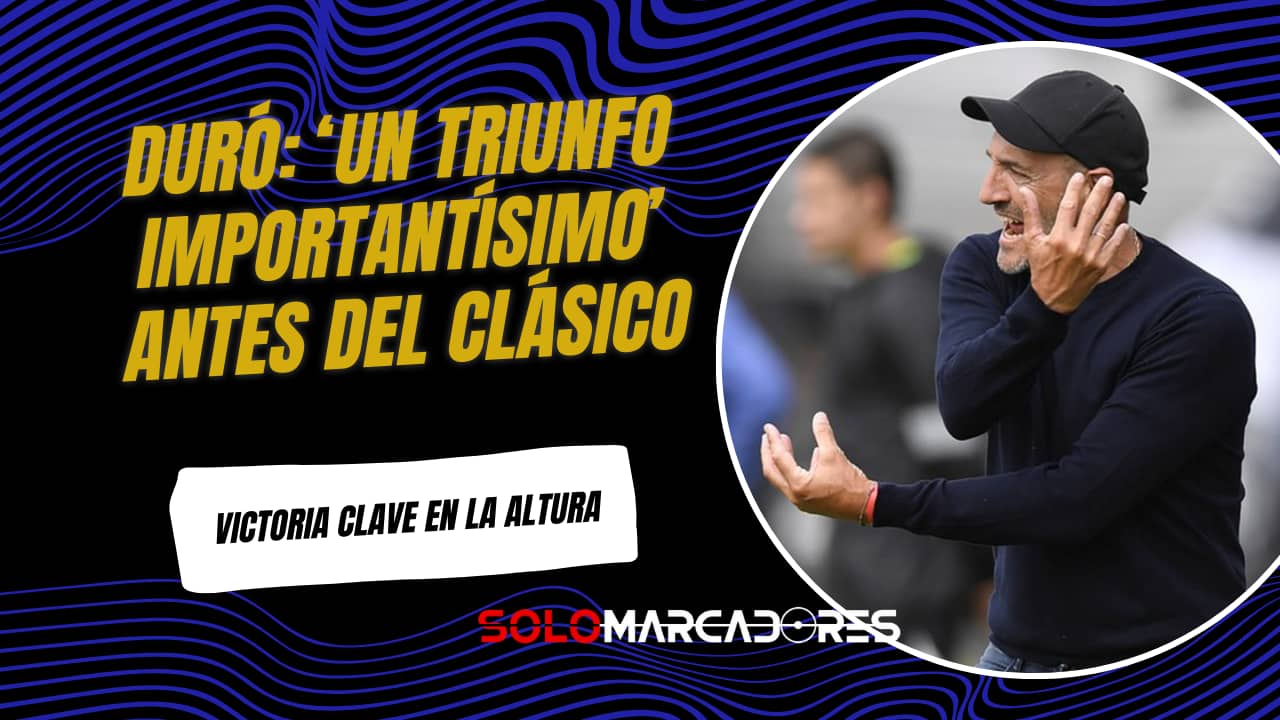 Guillermo Duró luego del triunfo ante Aucas: "Es un triunfo importantísimo"