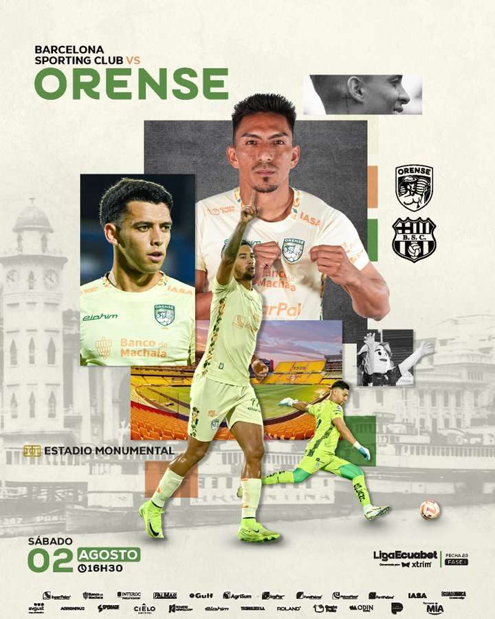 LigaPro: Barcelona vs Orense día, horario y cómo ver 23 Barcelona vs Orense