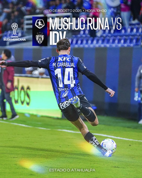 Copa Sudamericana: Mushuc Runa vs Independiente del Valle día, horario y cómo ver 2 Mushuc Runa vs Independiente del Valle