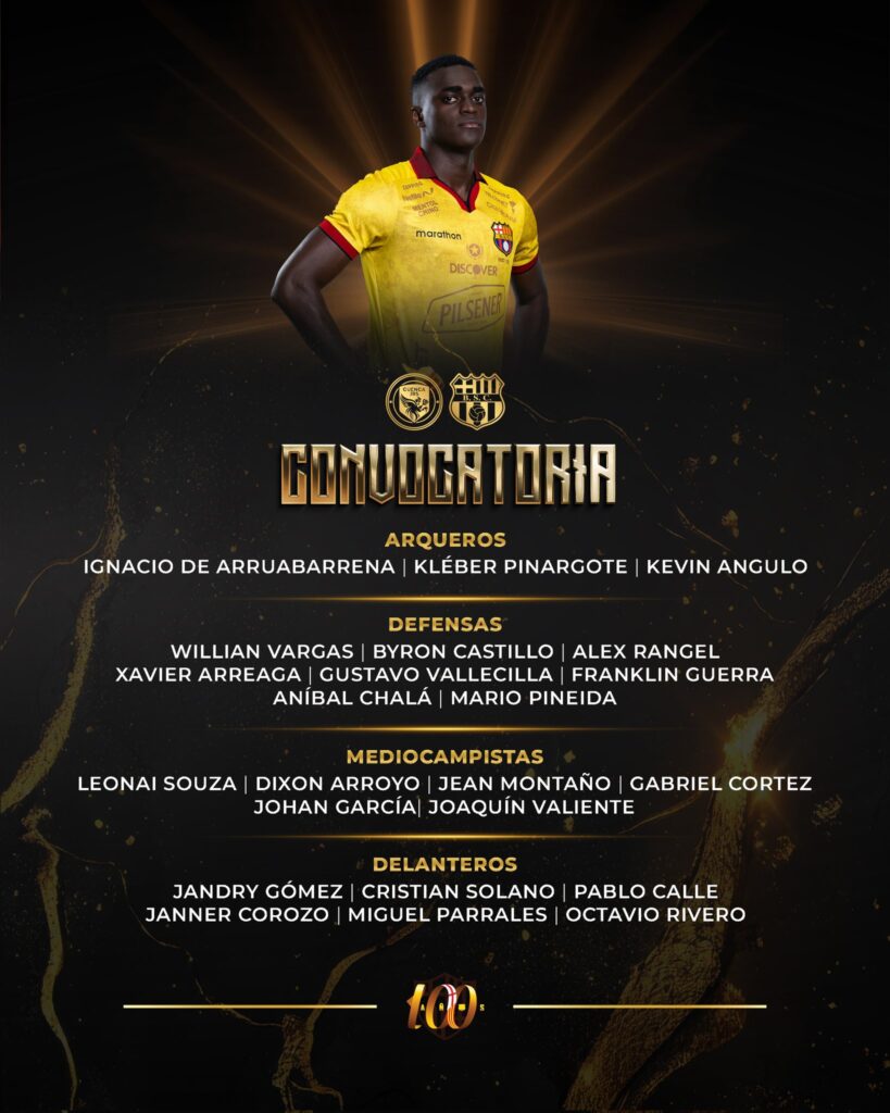 Convocatoria de Barcelona SC