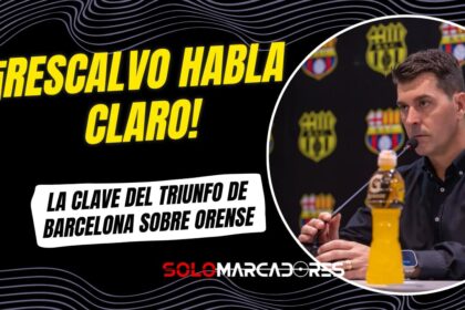 Ismael Rescalvo y lo que más valora tras vencer a Orense: "Me quedo sobre todo con la forma en que jugamos"