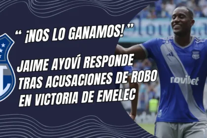 Jaime Ayoví RESPONDE tras acusaciones de robo