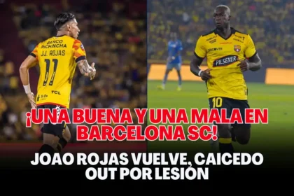 Joao Rojas ilusiona y Felipe Caicedo