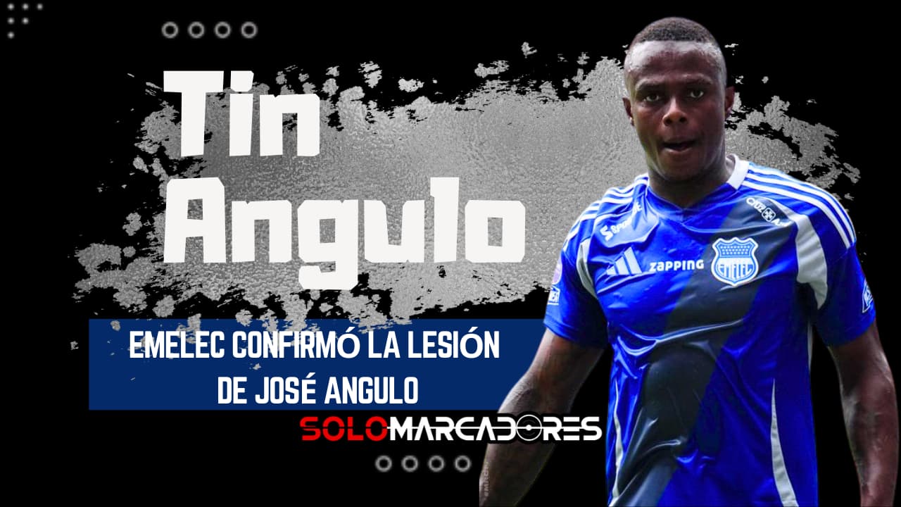 José Angulo fuera de las canchas: Emelec confirma su lesión y tiempo de recuperación