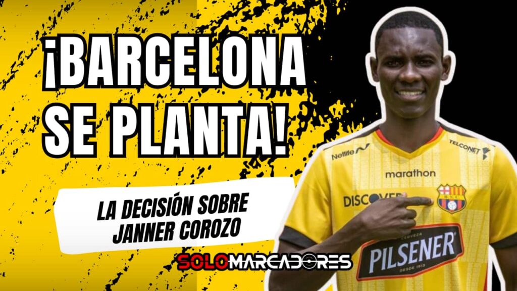Barcelona SC recupera a Octavio Rivero: el delantero uruguayo podría volver este sábado en la LigaPro 2 La contundente postura de Barcelona respecto al futuro de Janner Corozo