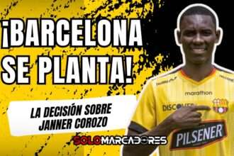 La contundente postura de Barcelona respecto al futuro de Janner Corozo