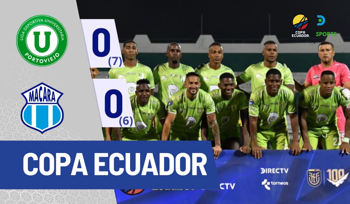 Copa Ecuador: Liga de Portoviejo elimina a Macará en emocionante tanda de penales