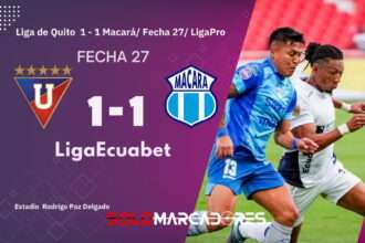 Liga de Quito dejó escapar el triunfo en casa y se aleja de la cima en LigaPro