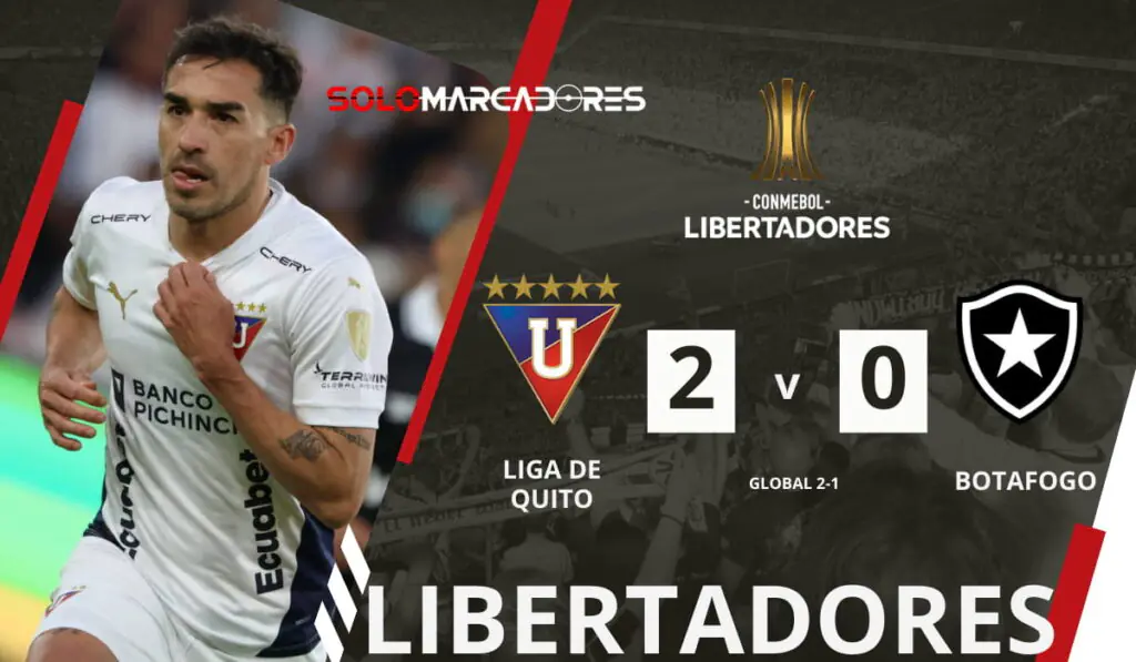 Tiago Nunes: “Liga clasifica porque es un equipo campeón, con 5 copas en su pecho” 2 LA CORONA QUEDÓ VACANTE: Liga de Quito eliminó a Botafogo y avanza en la Copa Libertadores