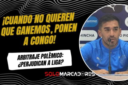 Lisandro Alzugaray arremetió contra el arbitraje: “Cuando no quieren que ganemos viene Congo…”