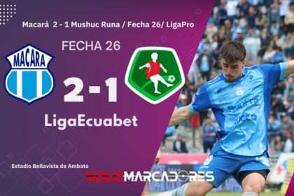 Macará respira en la LigaPro: triunfo 2-1 ante Mushuc Runa en un duelo directo por la permanencia