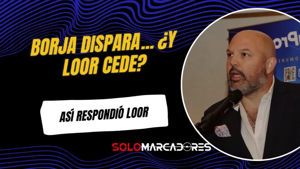 Miguel Ángel Loor respondió con calma a Borja y sorprendió: “Tiene razón en estar ofuscado”