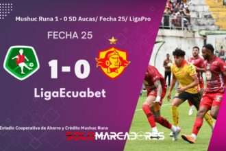 Mushuc Runa le ganó a Aucas y al fin volvió a celebrar después de 13 partidos