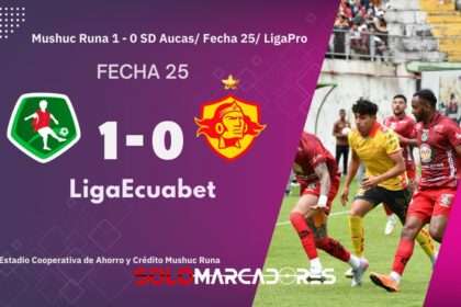 Mushuc Runa le ganó a Aucas y al fin volvió a celebrar después de 13 partidos