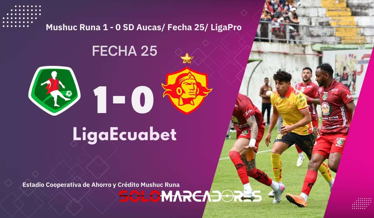 Mushuc Runa le ganó a Aucas y al fin volvió a celebrar después de 13 partidos 8 Mushuc Runa le ganó a Aucas y al fin volvió a celebrar después de 13 partidos
