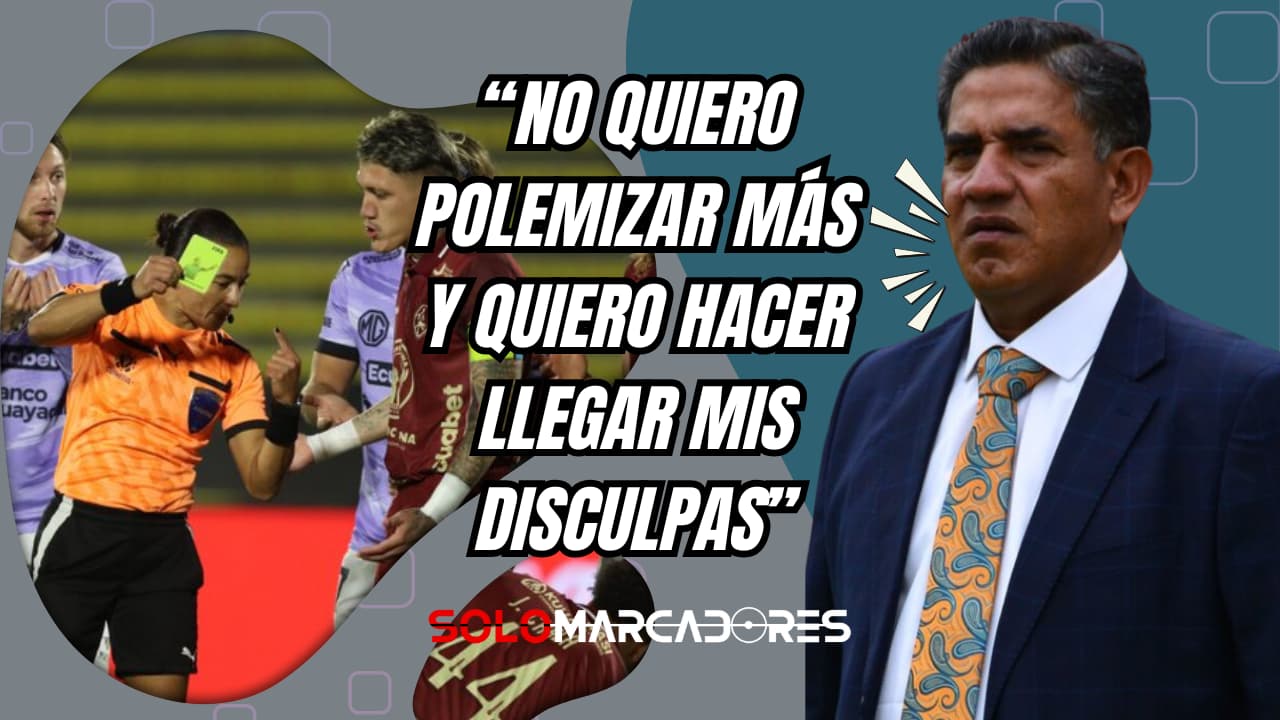Renato Salas se disculpa tras las declaraciones sobre el arbitraje femenino