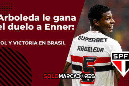 Robert Arboleda le ganó el duelo a Enner Valencia: gol de cabeza y victoria clave en el Brasileirao