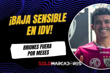 ¡Golpe duro en Independiente del Valle! Ronald Briones sufre grave lesión y se despide por meses