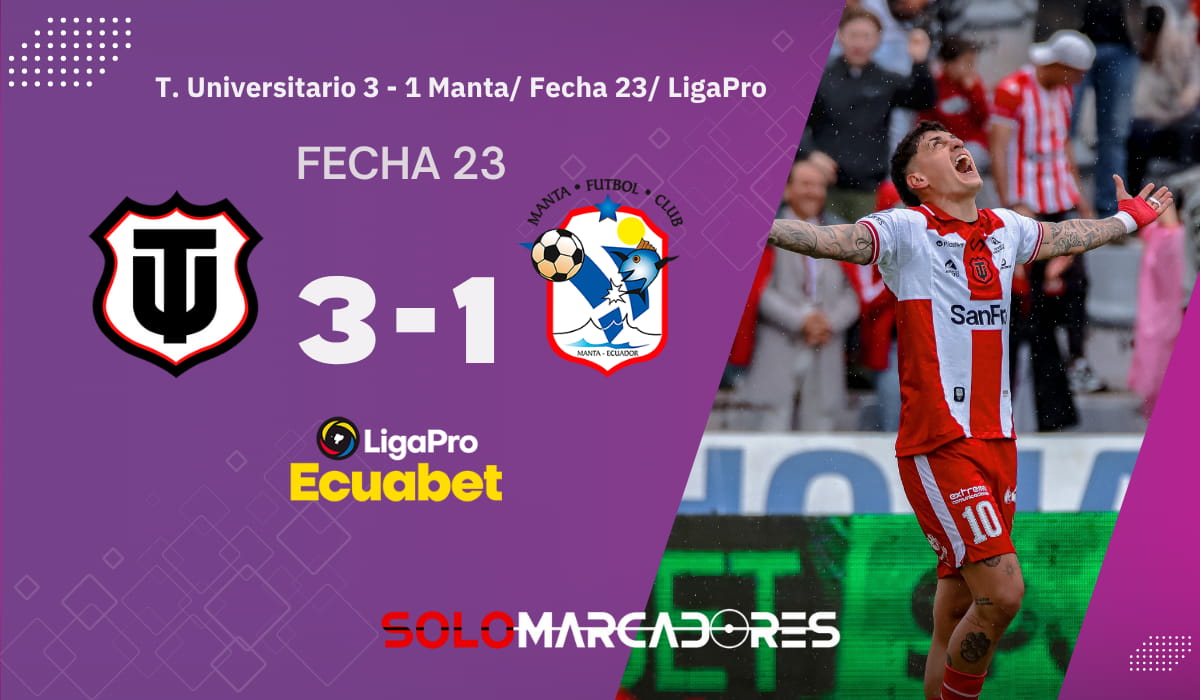 Técnico Universitario le ganó al Manta y suman puntos clave