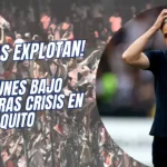¡Hinchas EXPLOTAN! Tiago Nunes bajo fuego tras crisis en Liga de Quito