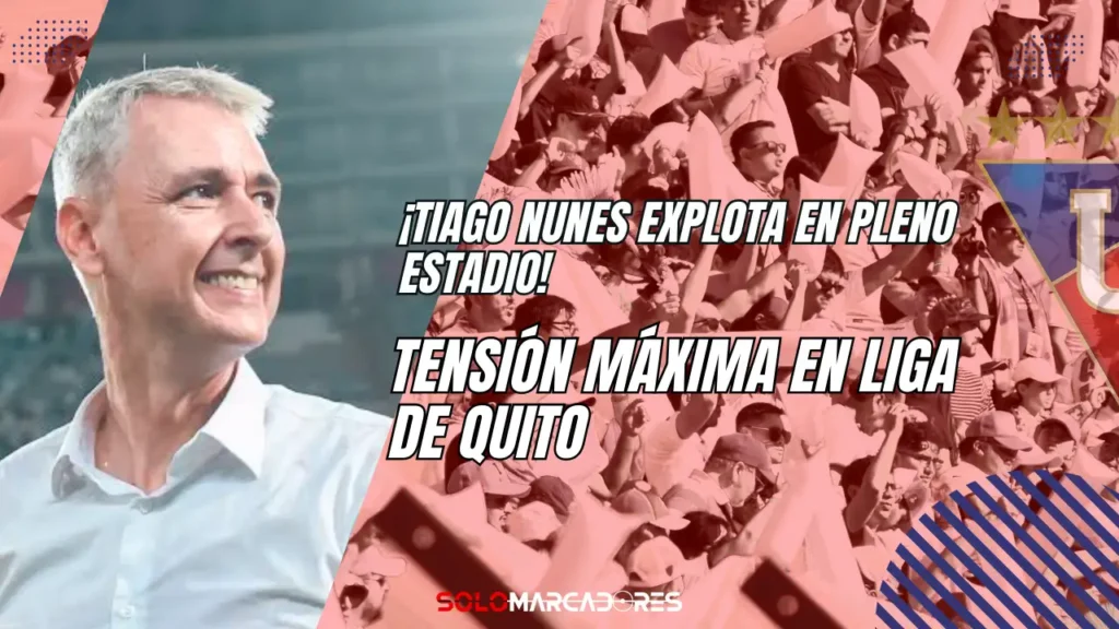 ¿Se le está yendo de las manos a Tiago Nunes? Críticas estallan tras otro amargo empate de Liga de Quito 2 Tiago Nunes se salió de control