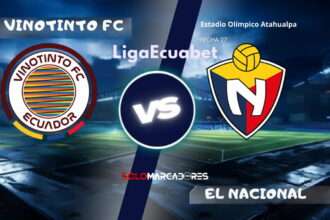LigaEcuabet : Vinotinto FC vs El Nacional día, hora, y cómo verlo por TV